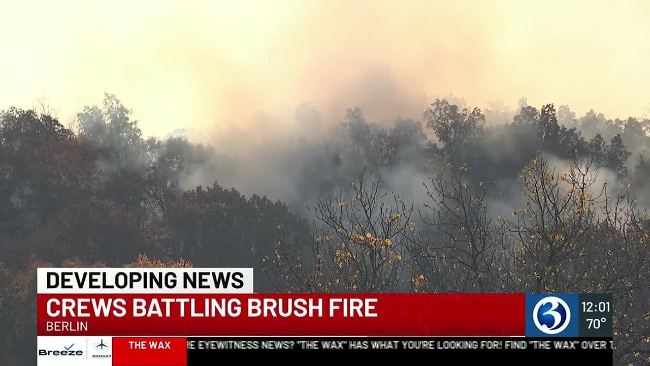 VIDEO: Crews resume brush fire battle in Berlin - YouTube