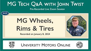 435  MG Tech | Q & A on Wheels, Rims and Tires