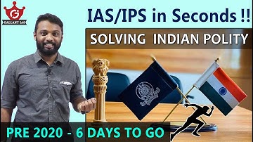 IAS | IPS in Seconds !! | 48 | Solving the most potential Questions Quickly for Prelims !!