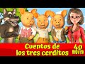 Los tres cerditos y el gran lobo malo i cuentos encantadores i cuentos de hadas espaoles