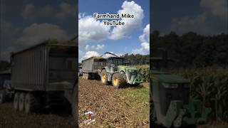 Chopping Corn Silage near Greensburg Indiana. #forageharvester #silageseason #tractor