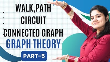 Introduction to Walk Path Circuit Connected Graph|Graph Theory|BBA|BCA|B.COM|Dream Maths