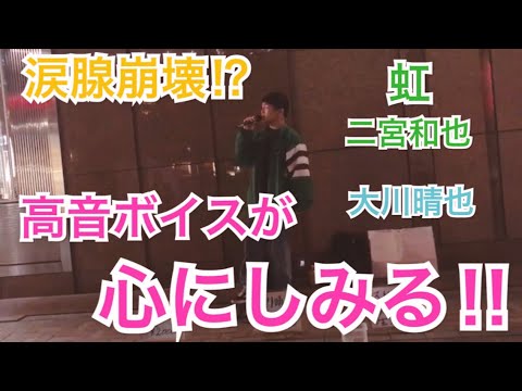 【涙腺崩壊】綺麗すぎる高音に…めちゃくちゃ心にしみる‼︎虹/二宮和也【大川晴也 cover】