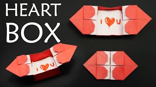 How to make origami Heart Box with Message ( Yakomoga ) -  Mother's day origami