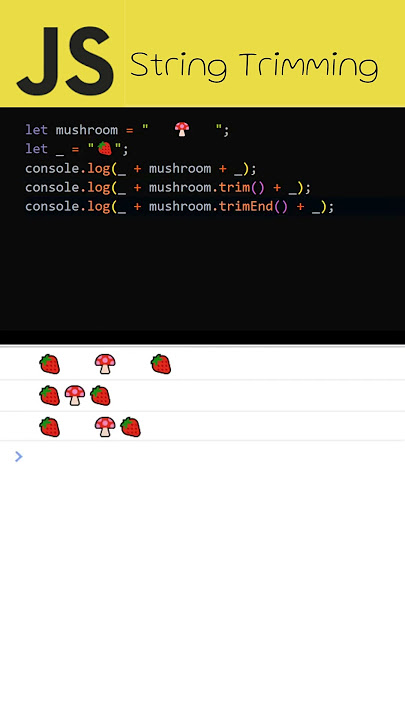 Javascript String Trim