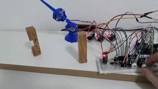 robot arm with arduino, 28byj-48, 74hc595 shift registers and at24c256 eeprom module