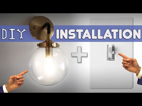 Install a Sconce Light and Dimmer Toggle Switch