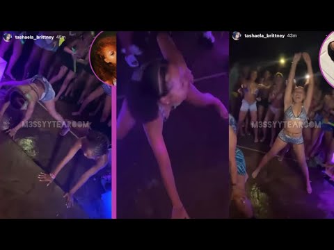 Badkid Hannah&Aaliyah Mom Lit At The Pool Party Twerking🔥🔥| They Lit