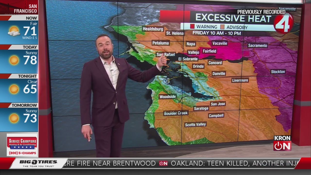 Triple-digit heat hits SF Bay Area - YouTube