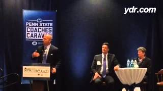 PENN STATE CARAVAN: James Franklin talks a different kind of football philosophy. #ydrpsu