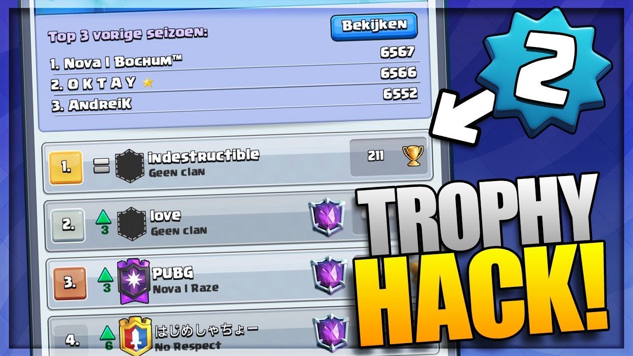 WTF! Level 2 HACKER Takes The #1 Spot GLOBAL! Clash Royale Lvl 2 with 200  Trophies Hack, Glitch?! - 