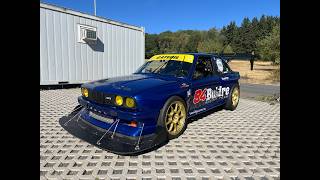 Buldre M3 E30 testing at Belmot Old Timer 2026, trying to do a 6,45 BTG lap on Nordschleife