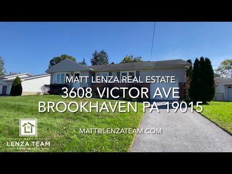 3608 Victor Ave, Brookhaven, PA home video tour
