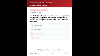 Sitecore OrderCloud Certification (2022) · Practice Question 17 of 600