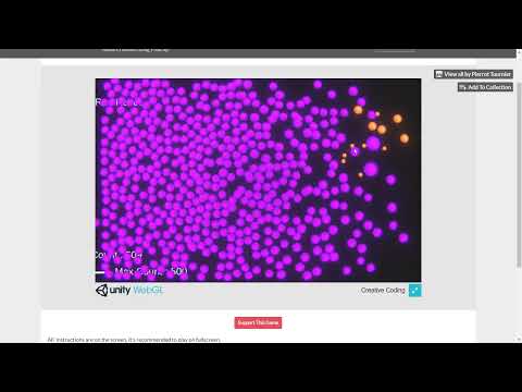 Creative Coding : A simulation of evolution