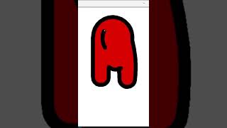 Among-us character program in python turtle graphics #youtube #shorts #shortvideo #youtubeshorts