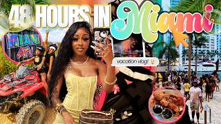 Travel Vlog ✰ 48 HOURS IN MIAMI *gone wrong* | atv riding, brunch, 4th of July & more | JAAHDIORR