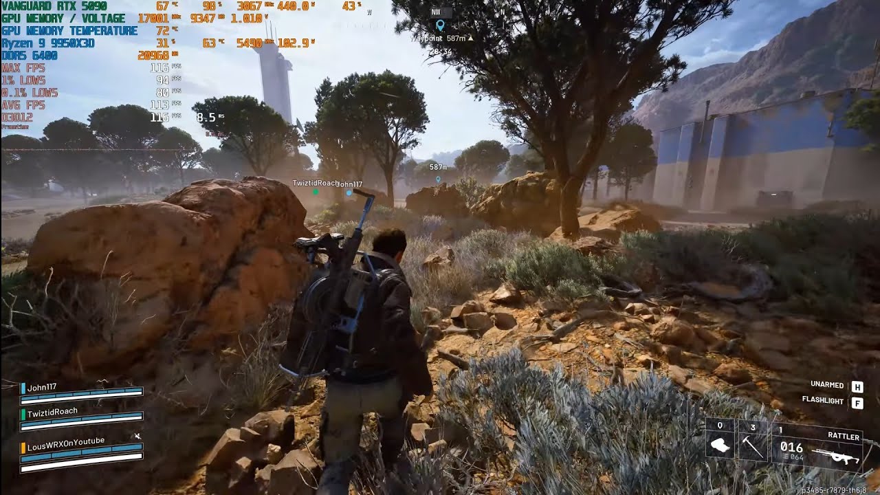 ARC Raiders 4K DLSS Vanguard RTX 5090 AMD Ryzen 9 9950X3D Cinematic Performance Benchmark