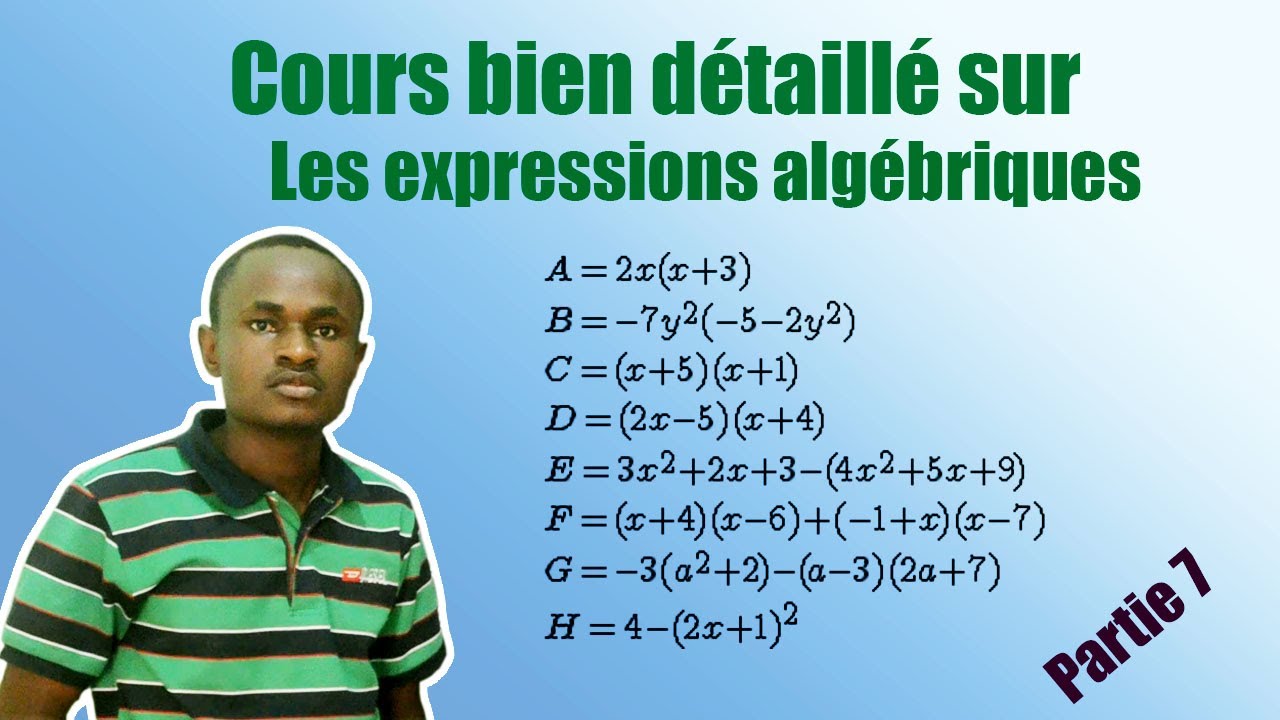 EXPRESSIONS ALGEBRIQUES (FACTORISATION)