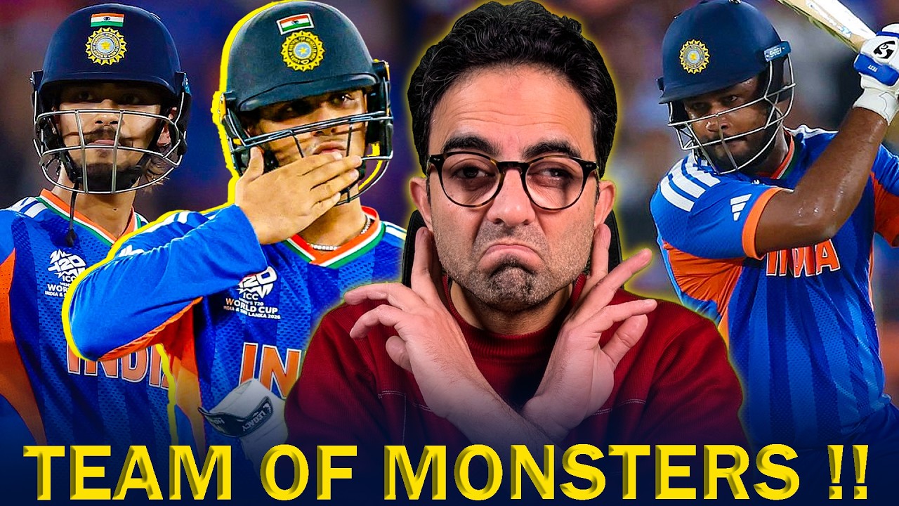 India smashed 255 in T20 World Cup Final against New Zealand | Sanju Samson 89(46), Abhishek 52(21)