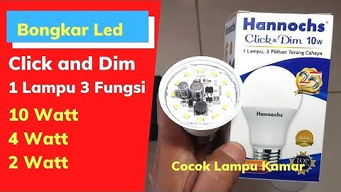 Lampu Hannoch Click ANd Dim 1 lampu bisa diatur wattnya