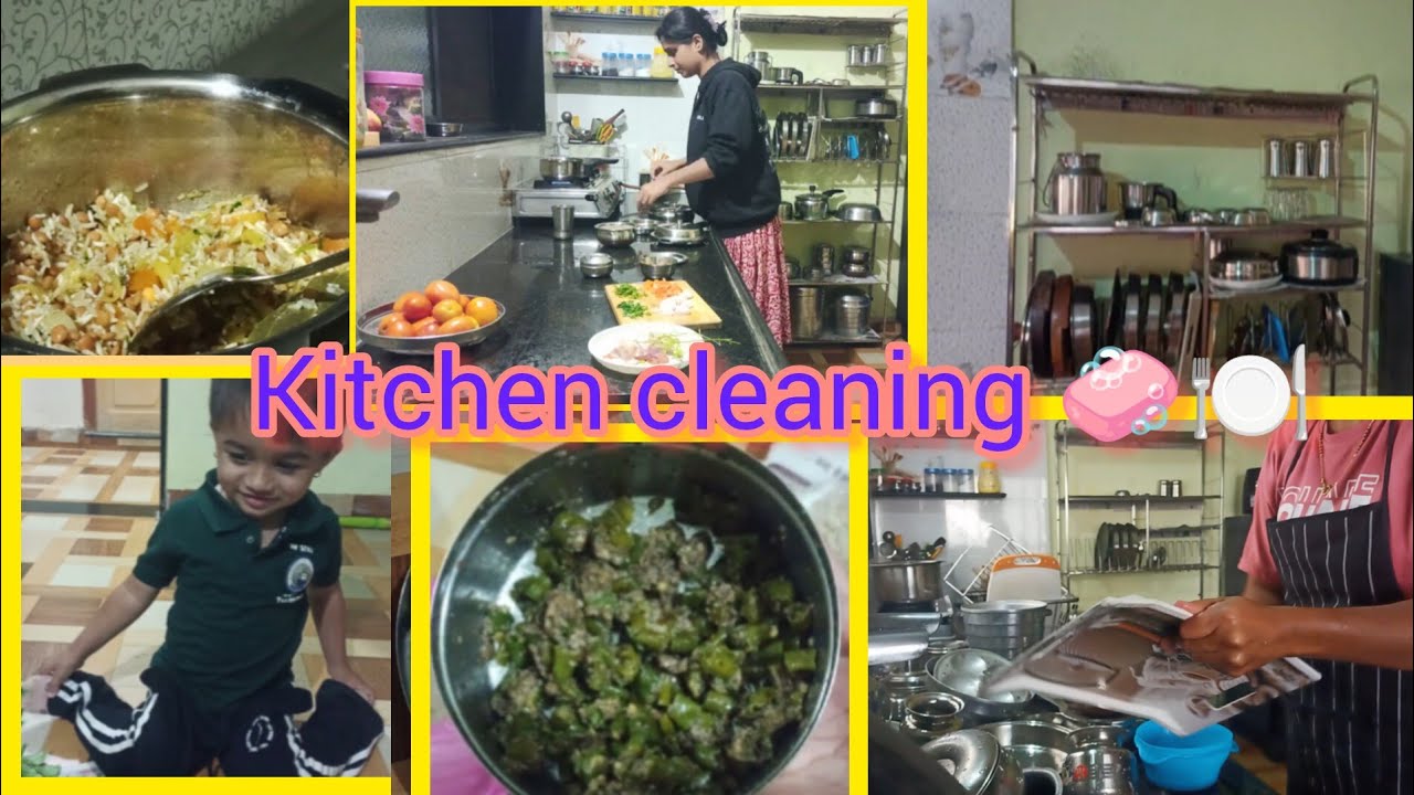 Vlog-19 गावावरून आलेला भाजीपाला | घर साफसफाई | मसूर भात | Simple Mom Life Vlog 