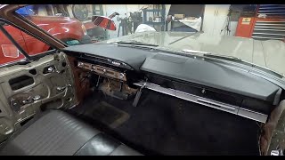 1966 Ford Galaxie 500 convertible restoration part 176 installed the dash