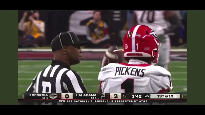 #3 Georgia vs #1 Alabama 2022 National Championship 1st Half Highlights  College Football Highlights