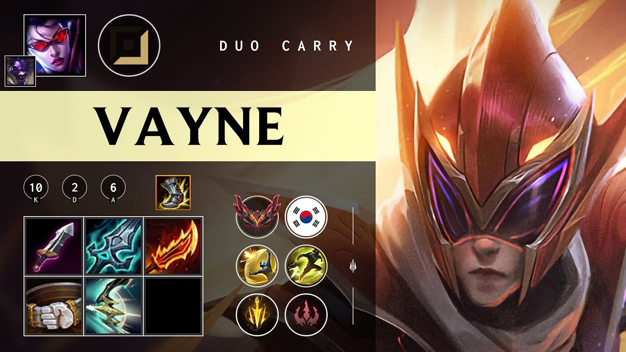 Vayne ADC vs Ezreal - KR Grandmaster Patch 26.01