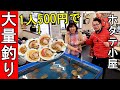 ホタテ釣りで大量ゲット【ホタテ小屋】1人500円で爆食い