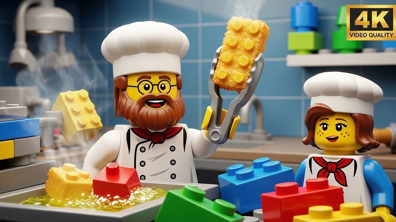 Experimental LEGO Cooking Deep Fried LEGO Bricks 🍟❓