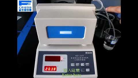 Automatic apparent density tester in ASTM D4052.