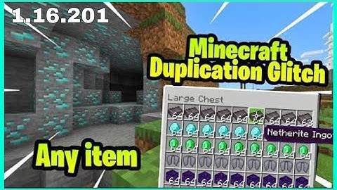 Two Minecraft 1.16.201 Item Duplication Glitch! ( PS4, Xbox, Minecraft PE)