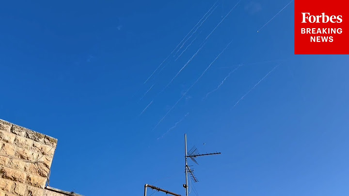 JUST IN: Iranian Missile Streaks Seen In Sky Over Jerusalem After US Strikes Iran Nuclear Facilities