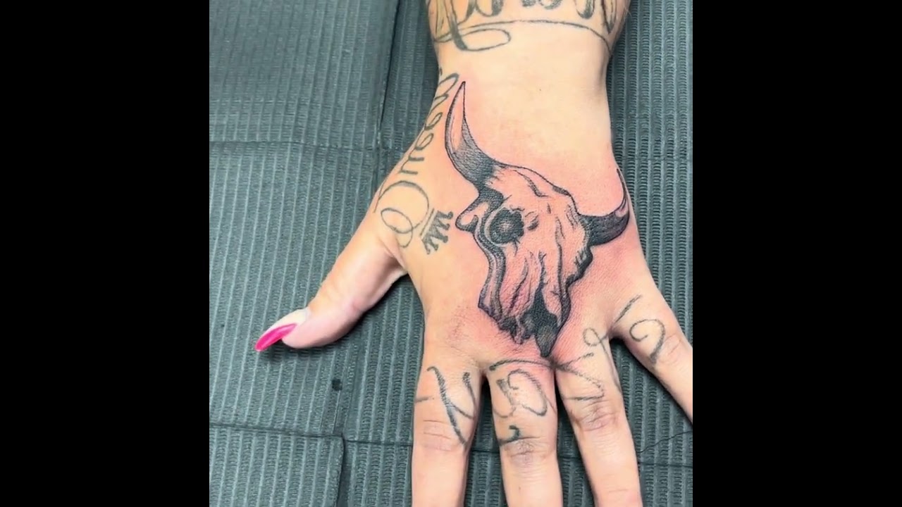 Skull Tattoo - Grayscale