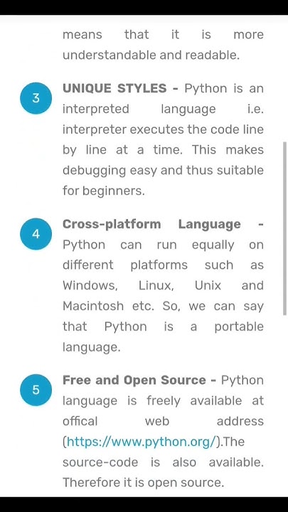 Python Features - YouTube