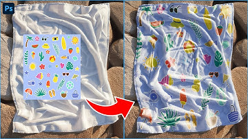 How to Make a Crumpled BEACH TOWEL Mockup in Photoshop!