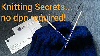 Knitting Tips  You Don't Have to Switch to Double Pointed Needles   Decrease with Circulars Only!