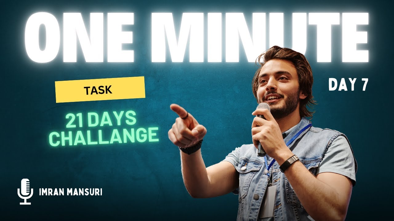 Day 8 ONE MINUTE TASK 21 DAYS CHALLENGE #21daysviralchallenge - YouTube