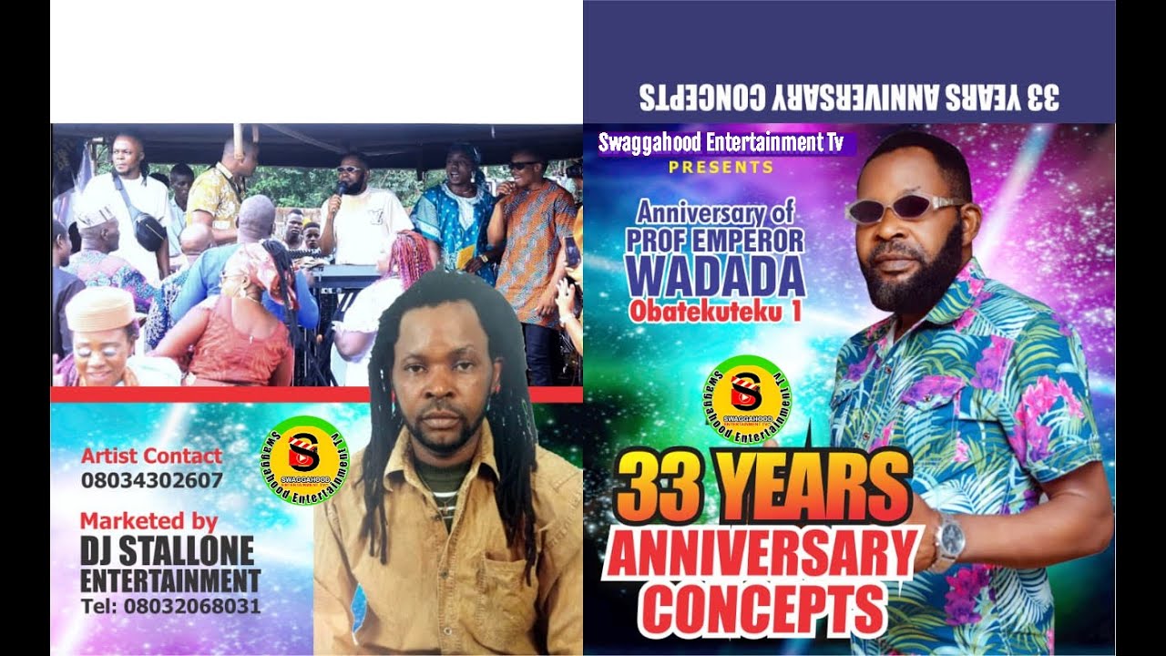 emperor wadada 33 years live on stage pt 2 YouTube