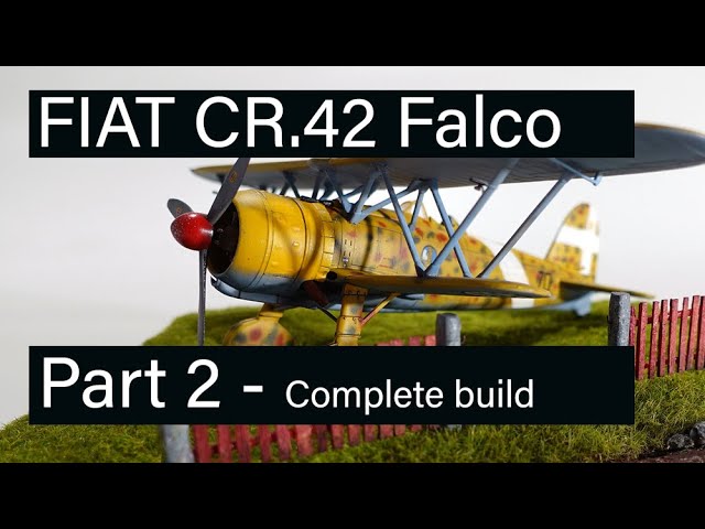 Italeri 2842 Fiat CR.42 Falco – Modellino Plastica 1:48 Da Montare, Caccia Notturno E Assalto, Qualità Made In Italy