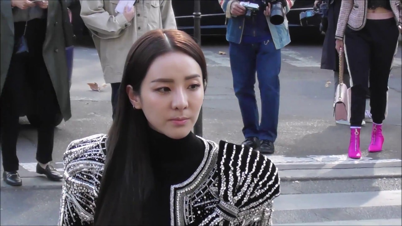 Dara / Sandara Park 2NE1 @ Paris Fashion Week 28 september 2018 show
