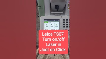 #shorts how to turn on/off Laser in Leica TS07