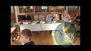 St. Johnsbury Select Board, June 22 2015, NVDA road deal tabled, 30 mph limit, zoning hearing