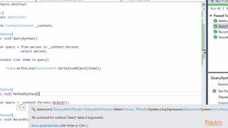 Mastr Entity Framewrk Core–Map Query & Manipult Data: Using LINQ Method & Query Syntax| packtpub.com