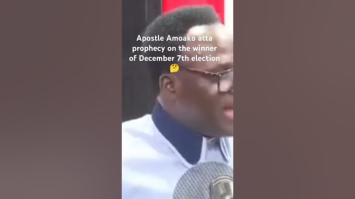 Apostle Amoako atta prophecy on the winner of December 7th election #election2024 #ghanapolitics