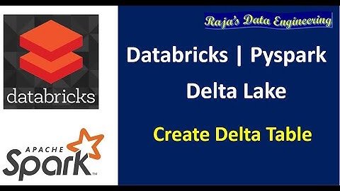 54. Databricks | Delta Lake| Pyspark: Create Delta Table Using Various Methods