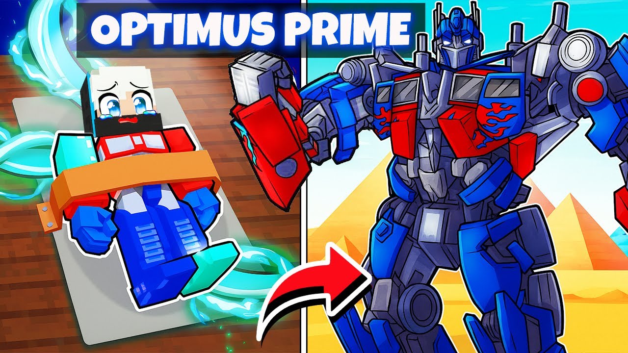 HK FROST became OPTIMUS PRIME In Minecraft!