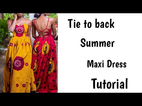 summer maxi dress backless with tie LUNA TIE DYE OPEN BACK HALTER DRESS| Summer Maxi Dress