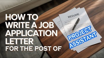 Formele brief schrijven | Sollicitatie voor de functie van projectassistent | Engels voor klas 8-12
